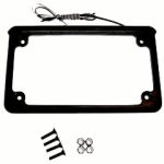 LED Illuminated Plate Frame w/ mounting hardware,  Black