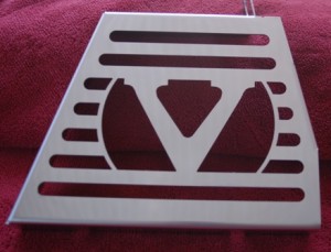 Oil Cooler Cover, V style, 2008 and newer, Polished