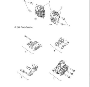 Kit, Piston Set, Front [Incl. Piston Seal, Dust Seal, Joint Seal] by Polaris