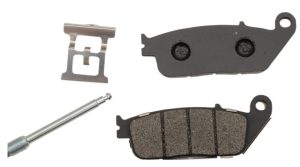 Sintered metal brake pads are the OEM-type replacement pads for most bikes from the late '70s to the present Sintered metal brake pads are proudly made in the U.S.A.; second-to-none in their stopping abilities and wear characteristics, while still providing excellent reduction in noise and dust Organic pads are OEM type replacement brake pads for '70s and earlier models Organic pads with Aramid high-performance fibers are the perfect choice for polished or chromed rotors and billet steel rotors Both compounds of Drag Specialties brake pads are asbestos-, nickel- and lead-free Pads are 8 mm thick. If you are using aftermarket billet steel rotors, it is recommended you use our Organic pads with Aramid high-performance fiber brake pads to avoid damage to them. Sintered pads are not recommended for billet steel rotors as the pad material is too aggressive for those rotors.