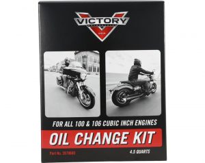 2879600 VICTORY MOTORCYCLE OIL CHANGE KIT FOR 100 AND 106 CU MOTORS 