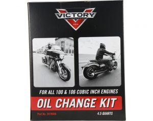 2879600 VICTORY MOTORCYCLE OIL CHANGE KIT FOR 100 AND 106 CU MOTORS 