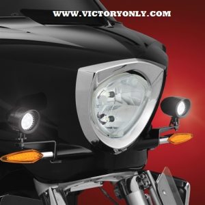 Black Driving Lights Installed Victory Cross Country