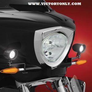 Black Driving Lights Installed Victory Cross Country