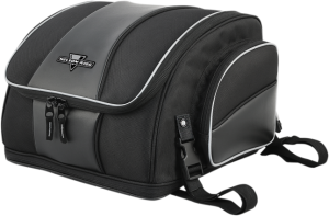 Capacity Metric 40 Liter Closure Zipper Color/Finish Black Depth Imperial 13-1/2" Expandable Imperial Expands To 13" H Height Imperial 10" Mounting Style Straps Product Name Tank Bag Riding Style Adventure Touring / Dual-Sport,Street Units Each Width Imperial 14"