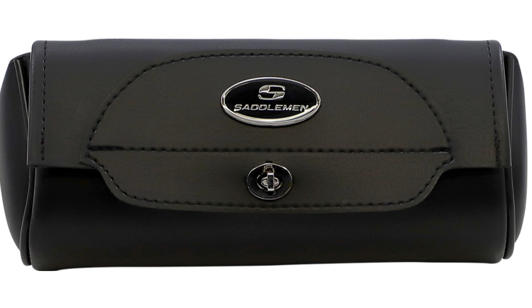 Smooth, clean style; matches Cruis'n saddlebags and large sissy bar bag Easy-open lid features lockable twist-lock (lock included) supplemented by hook-and-loop closure Straps included for secure mounting Can also be used as a windshield bag