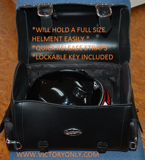 DESPERADO EXPRESS SISSY BAR TAIL BAG Victory Only Motorcycle Custom Parts Accessories Aftermarket Boardwalk Cross Country