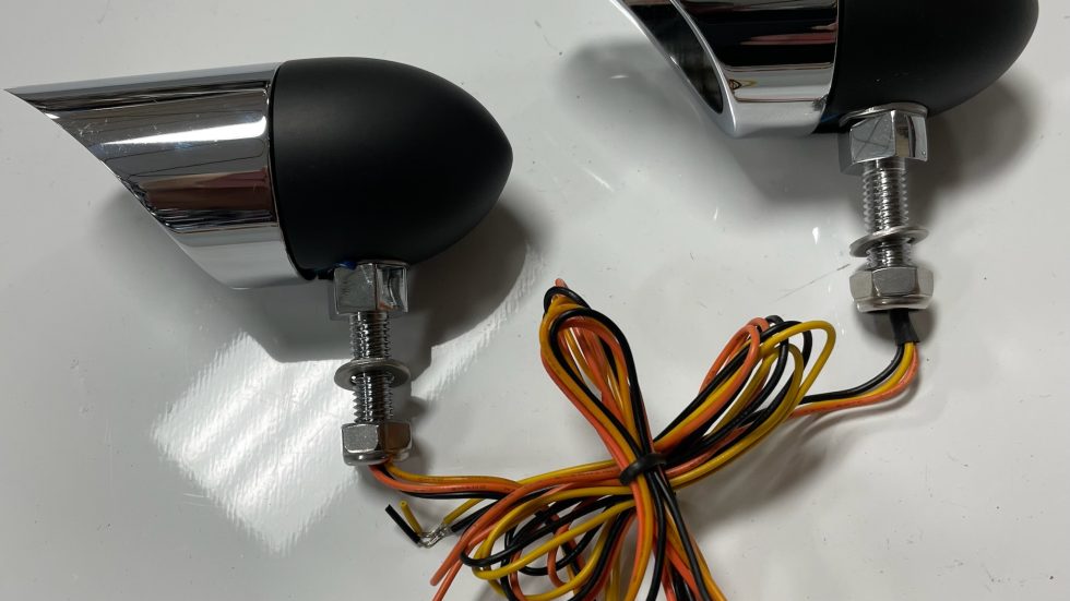 Bullet Lights SMALL Curve Bezel Black or Chrome Judge Kingpin Victory