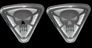 Lighted Wedge Cover, Skull no Bones