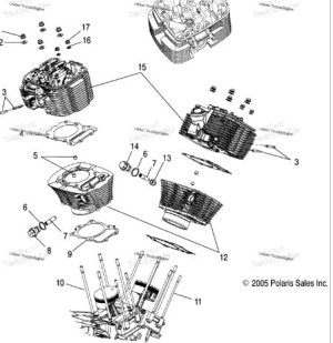 Gasket Base & Head Victory Motorcycles 2002 - 2007