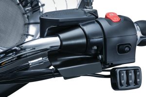 Instant gratification every time you mount your steed by cleaning up the right-side control housing, mounting bracket and wiring with this trick little Handlebar Control Bracket Cover for Victory models. 