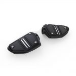 Twin Rail Footrests Floorboards in Chrome or Black