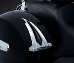 SADDLEBAG CHROME TRIM KURYAKYN CROSS COUNTRY TOUR HARDBALL