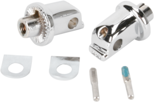 •Provide slip-free mounting of Küryakyn ISO®-Boards™ and other Küryakyn footpeg and foot control accessories that require splined peg mounts
