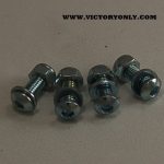 CHROME LICENSE PLATE BOLT SET VICTORY MOTORCYCLE 002