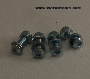 CHROME LICENSE PLATE BOLT SET VICTORY MOTORCYCLE 002