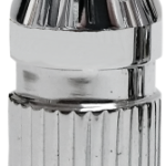 CHROME VICTORY VALVE STEM CAP SPIKE AUGER