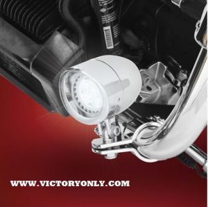 DRIVING LIGHT HIGHWAY BAR MOUNT VICTORY MOTORCYCLE NEW