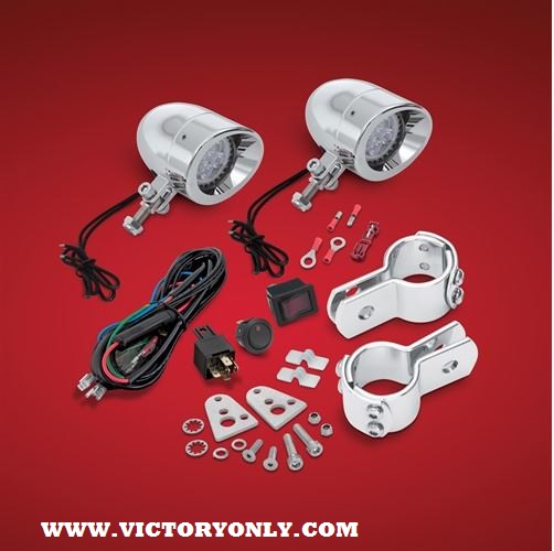 1 1/4" HIGHWAY BAR MOUNT MINI LED KIT 55365L Victory Motorcycle Parts