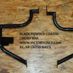 BLACK POWDER COATED FRONT LINDBY BAR FOR VICTORY MOTORCYCLE CROSS COUNTRY, VICTORY MOTORCYCLE CROSS ROADS