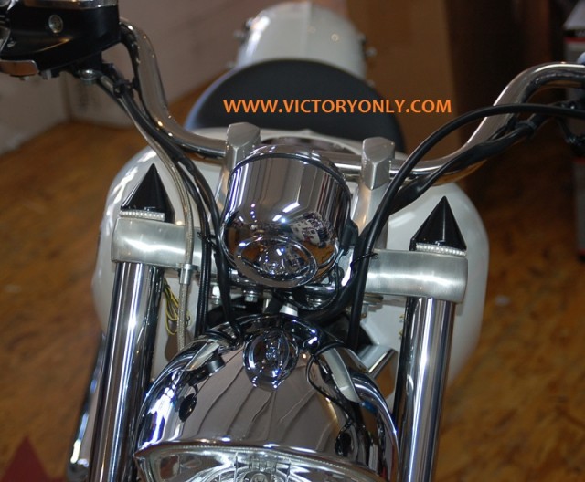 Fork Covers Spike Black Turn Signal Led Victory Motorcycle