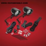 FORGED BAR BLACK LED KIT, 2 3/8" Mini LED Spot, For Victory Cross Bike Forged, Bars