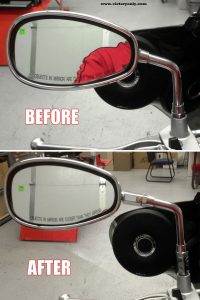 Mirror Extender Set for Victory Motorcycles black