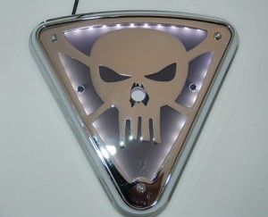 Lighted Wedge Cover, Skull no Bones