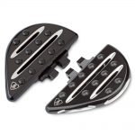 View Larger SKU: P-3008 $329.95 Qty : 1 Add to Cart Description Cutting-Edge designs from Arlen Ness that features machined accent cuts on both the top and side of the floorboard. These boards are extended for extra foot room and added comfort. Rubber inserts are located on the top of the board and are raised for added foot traction. Features: Lightweight & see-through designs with machined accent cuts on top and sides of board. Machined from forged billet aluminum. Matching shifter pegs and grips available separately. Hardware is included. NOTE: When installing on a Chief® / Chieftain®, hardware kit # 2880288 must be purchased for proper mount. Black finish. Sold in pairs.