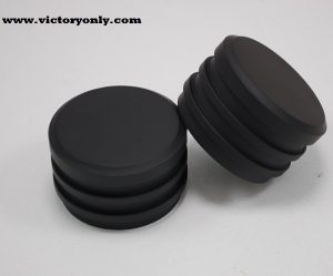 Cam Bolt Covers Finned Aluminum Round All Black