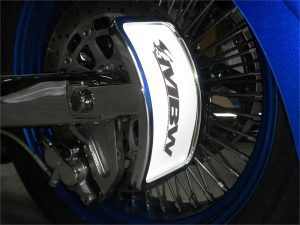 License Plate Bracket Vertical Sidemount Radius Illuminated Tear Drop Mount