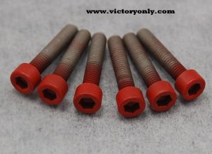 red Steel Candy Cam Cover Bolts Victory Motorcycle 100 106 Freedom Engines