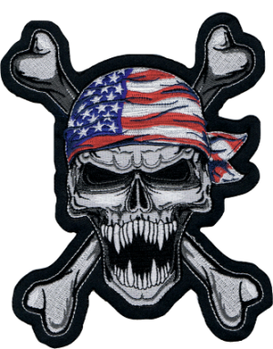 PATCH USA SKULL SMALL