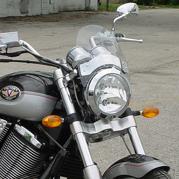SPORT FLY WINDSHIELD CHROME VICTORY MOTORCYCLE