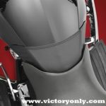 a great way to help protect your gas tank from buckle, zipper, and knee scratches with their new Gas Tank Mini Bra. The first one out is for the Victory Cross Roads, Cross Country and Magnum and wraps around thegas tank between you and the seat, providing a tailored fit design with scratch protection. Securely attaches with hook and loop to the gas tank, allowing easy access for cleaning. Made in the USA.