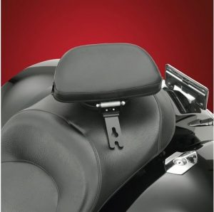 Victory Cross series with its own custom engineered driver backrest system. The generous 12 3/8’’ x 7’’ full support pad provides superior comfort and support. Its unique hinged design and adjustable tongue allow for 1’’ of vertical adjustment as well as 3’’ of horizontal positioning to help match your desired fitment. A convenient removable storage pouch snaps to the back face. A complete removable design for the Victory allows quick detachment of the backrest with the hidden mount. Designed to fit the Victory 2010 and newer Cross Country/Cross Roads/Cross Tour/Magnum and Hardball driver seats. Uses existing OEM backrest hole, so no cutting of seat is required. Made in the USA. Smart Mount Backrest for Victory Cross Bikes