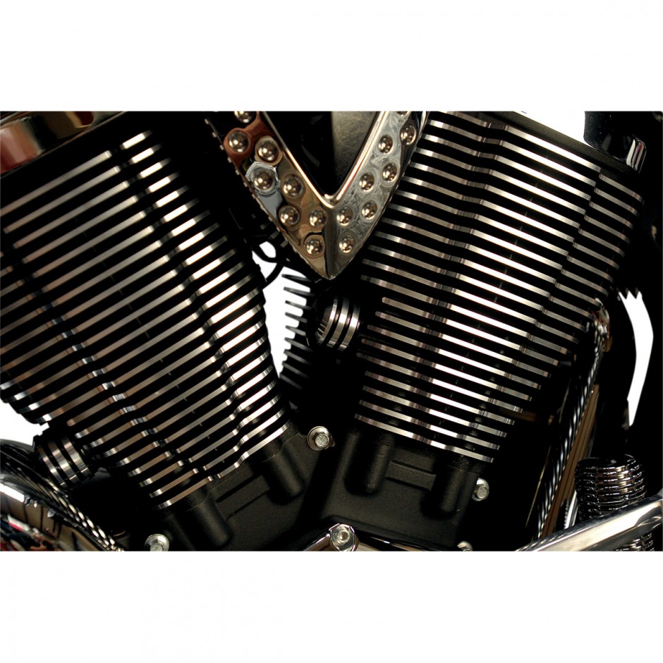 Victory Motorcycle Cam Bolt Covers Finned Aluminum Victory Only