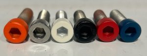 Steel Bolts Hand Sprayed with Ceramic Coat then baked on for a Strong Finish. Ceramic coating provides a hard heat resistant finish. The color will be the same on all your bolts. Steel Bolts that exceed factory OEM Specs. Yes you can torque to factory specs. No more huge service bills because you broke an aluminum bolt off! Red Bolts Candy Colored bolts to replace the ugly stock cam cover bolts on you Victory freedom engine. A very easy installation to dress up the motor. Simply remove 1 bolt at a time and replace with a new bolt.