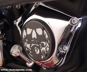 steel bolts candy white victory motorcycle cam cover derby cover Vegas, Hammer, Jackpot, Kingpin, Cross Country, Cross Roads, Kingpin Judge, Gunner, Highball, Boardwalk