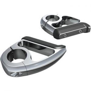 ENGINE GUARD TOE REST PEGS IN BLACK OR CHROME