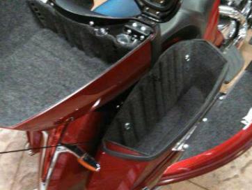 You have been asking for it....here it is. Introducing the Cross Country Tour Trunk Liner Kit. A serious complement to your pro-fit Saddlebag Liners. The perfect solution to keeping things clean and protected for those day trips and longer. The soft liner keeps things from being banged around against that hard plastic interior.
