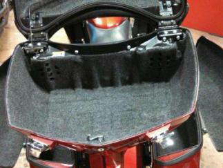You have been asking for it....here it is. Introducing the Cross Country Tour Trunk Liner Kit. A serious complement to your pro-fit Saddlebag Liners. The perfect solution to keeping things clean and protected for those day trips and longer. The soft liner keeps things from being banged around against that hard plastic interior.
