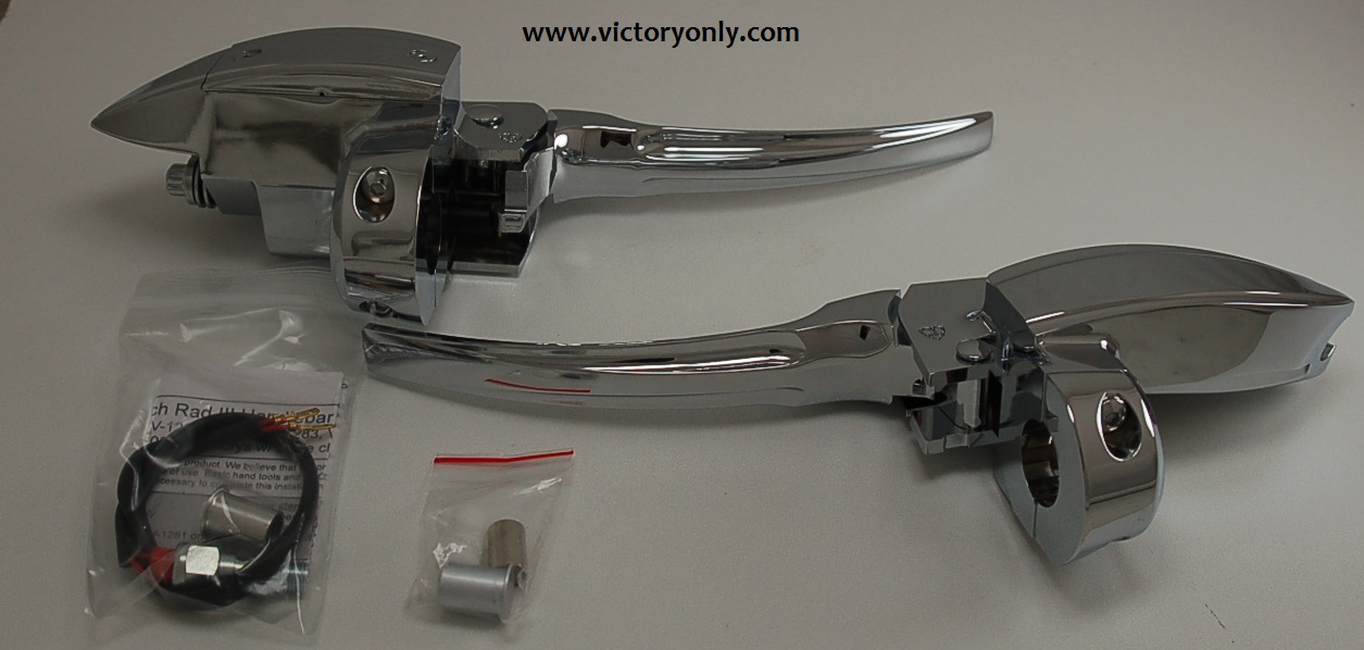 CONTROL KIT HANDLEBAR CHROME INCLUDES BRAKE AND CLUTCH LEVERS KIT