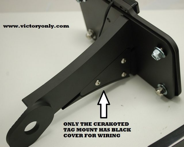 Victory Motorcycle Side Mount License Plate Horizontal or Vertical