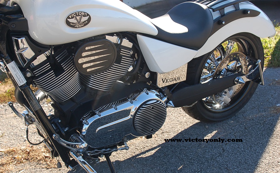 Installed Victory Motorcycle Vegas 2009 Model with Key Relocated using our bracket and harness