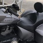 Fit for 2010-2014 Victory Cross Roads & 2012-2013 Hard-Ball. Fit for 2010-2017 Victory Cross Country, Cross Country Tour & Magnum. Specifications Come with storage pouch. Height adjustment, quick detachable. Designed by using the existing fender bolts. The mounting material: Heavy duty steel Pad cushion material: PU leather & polyurethane foam forming Package Included 1x Driver backrest set with installation instructions