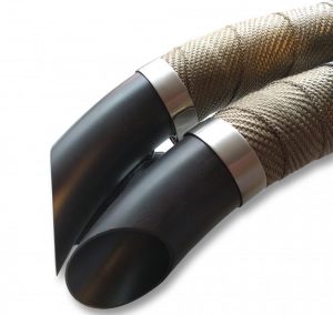 Exhaust Wrap Wide Band T Bar Clamps Stainless Steel - Image 3