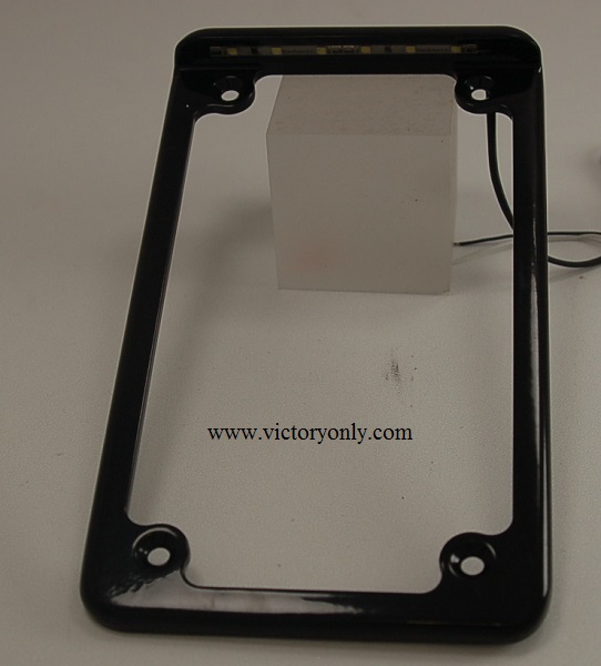 License Plate Frame VERTICAL LED Black, Chrome XC XR Vision Victory Only  Motorcycle Custom Parts Accessories Aftermarket