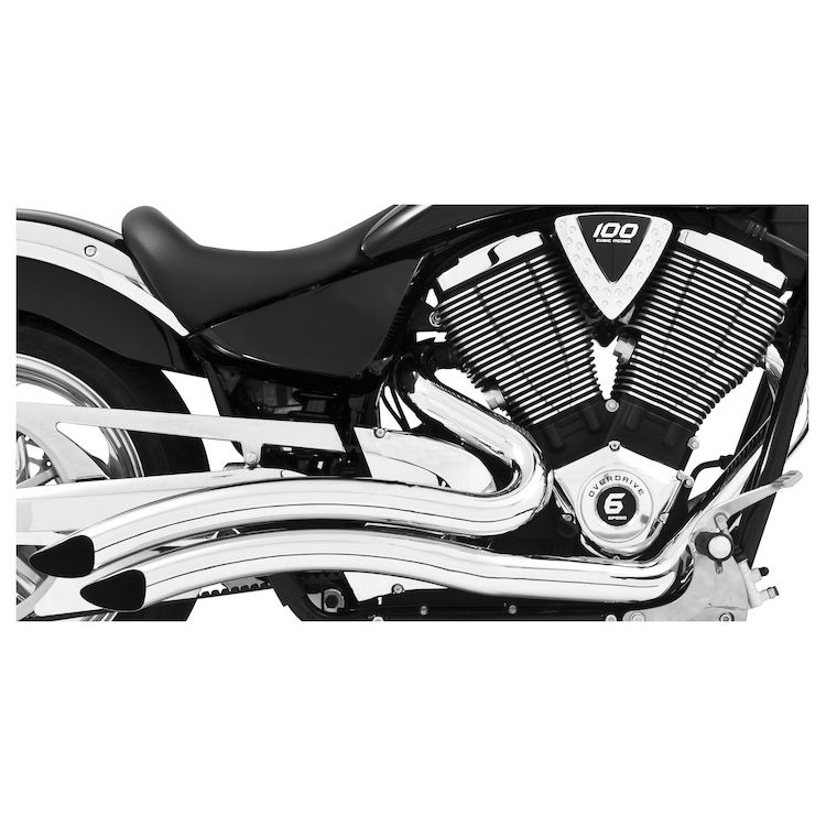 EXHAUST SHARP CURVED RADIUS VEGAS KINGPIN HIGHBALL GUNNER Victory Motorcycle Parts for Victory Custom Bikes