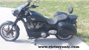 LUGGAGE RACK FOR VICTORY HAMMER AND JACKPOT AVAILABLE WITH OR WITHOUT OUR BACKREST. CAD DESIGNED. POWDER COATED BLACK FINISH. * THESE FIT 2003-2016 MODEL YEARS WITH INSTALLED PASSENGER SEAT. * THIS LUGGAGE RACK WILL WORK WITH A FACTORY VICTORY BACK REST OR USE OURS! * ADD OUR DOCKING KIT IF YOU ARE USING THE VICTORY OR EDGE QUICK RELEASE SADDLE BAG BRACKETS.